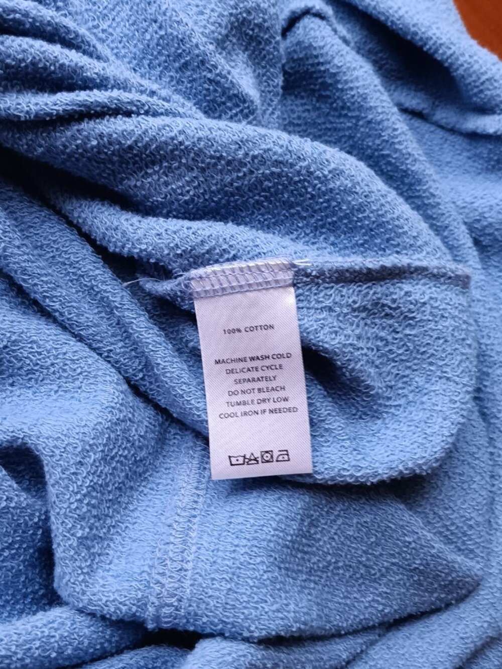 NWT Lilla P Ocean Blue Cotton Terry Cloth Knit Skirt Size Small - Picture 12 of 13